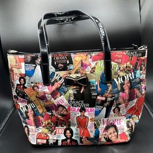 Michelle Obama Magazine Covers tote bag purse.